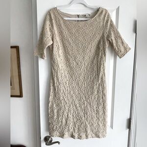 Banana republic lined cotton/nylon dress like new condition